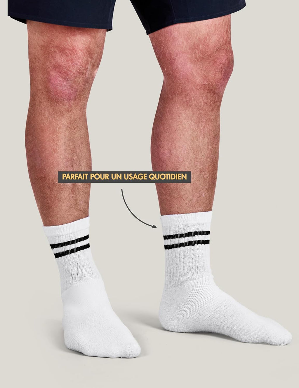 Basic Treasure Lot de 20 paires de chaussettes de tennis, unisexes, en coton doux, chaussettes pour homme et femme, loisirs et sport, chaussettes de travail